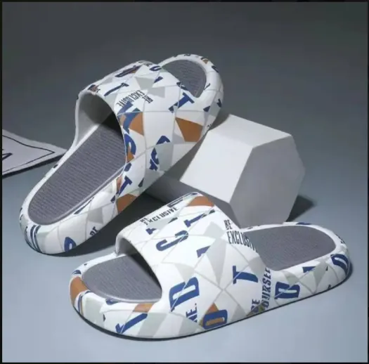 Hot Sale teddy bear slippers Home Slippers For Men Indoor Outdoor Casual Sport Shoes Flat Sandals For Bathroom Comfort Slippers With Arch Support