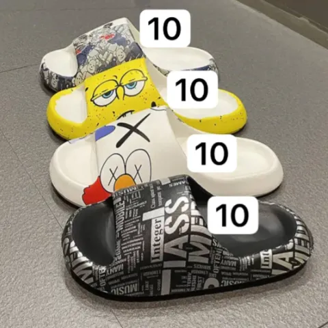 Hot Sale teddy bear slippers Home Slippers For Men Indoor Outdoor Casual Sport Shoes Flat Sandals For Bathroom Crystal Slides