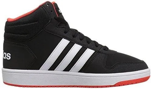 Adidas Mundial Indoor Soccer Shoes adidas Unisex Hoops 2.0 Basketball Shoe, Black/White/red, 6.5 M US Big Kid