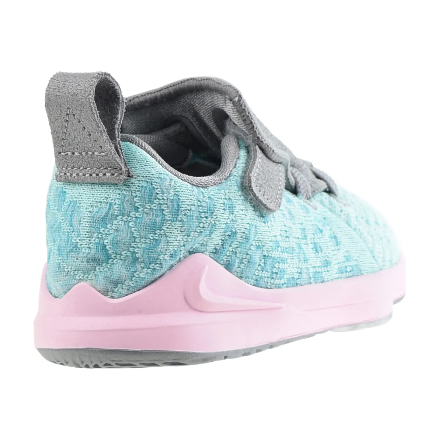 Nike LeBron XVII TDV South Beach Toddlers Shoes Light Aqua-Grey Asics Shoes Kayano 30