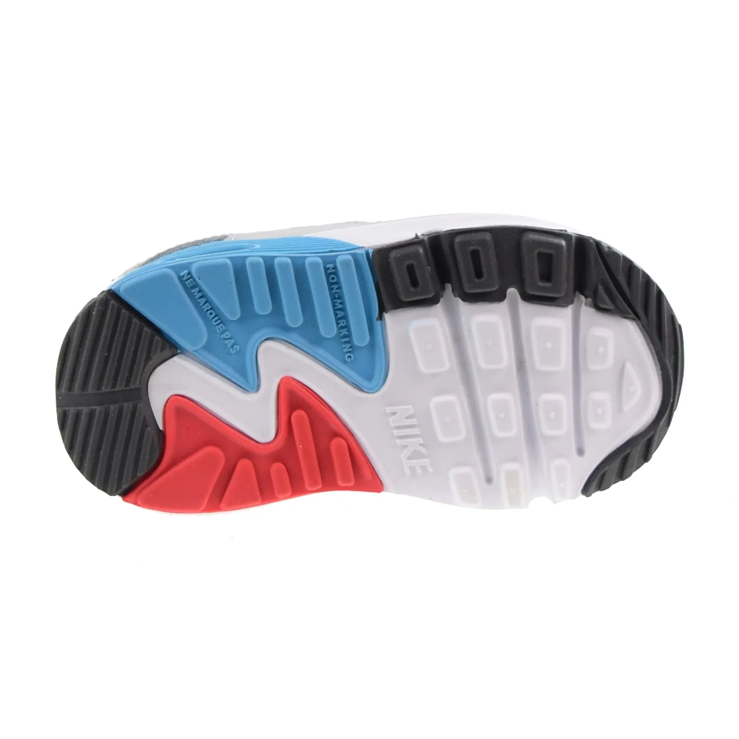 Asics Og Wrestling Shoes Nike Air Max 90 LTR (TD) Toddlers Shoes White-Grey-Blue Red