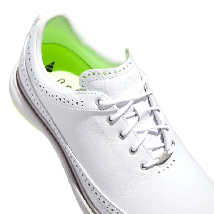 ADIDAS Unisex MC80 MD Spikeless Golf Shoes - Cloud White/Matte Silver Adidas Mundial Goal Indoor Soccer Shoes