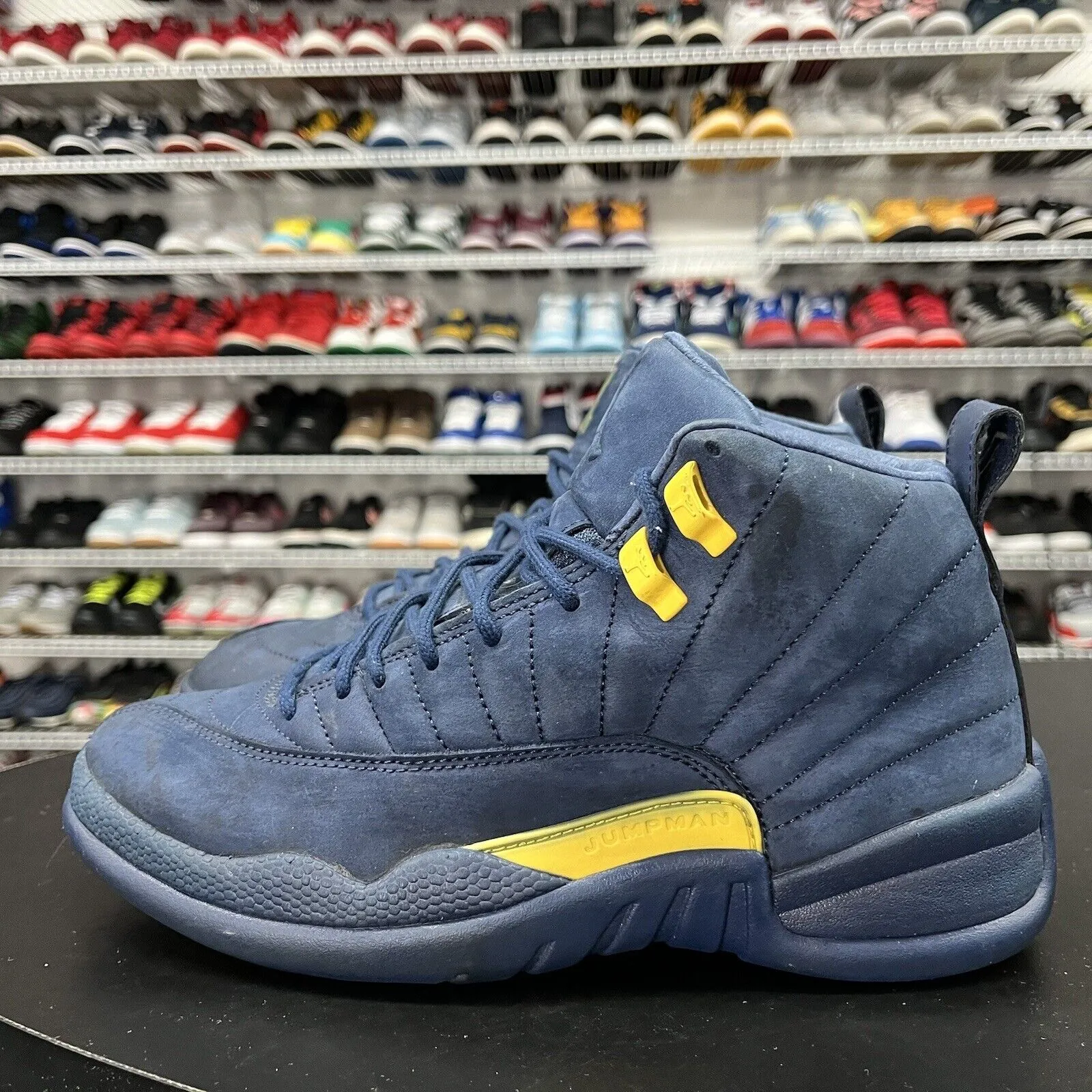 Nike Air Jordan 12 Retro Michigan BQ3180-407 Men's Size 8 Black Friday Deals On Sneakers