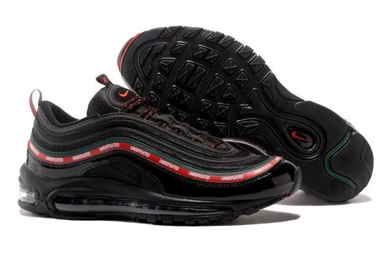Retro Running Shoes Asics Nike Air Max 97 x Undefeated Black Men Shoes !!! CYBER MONDAY SALE !!!