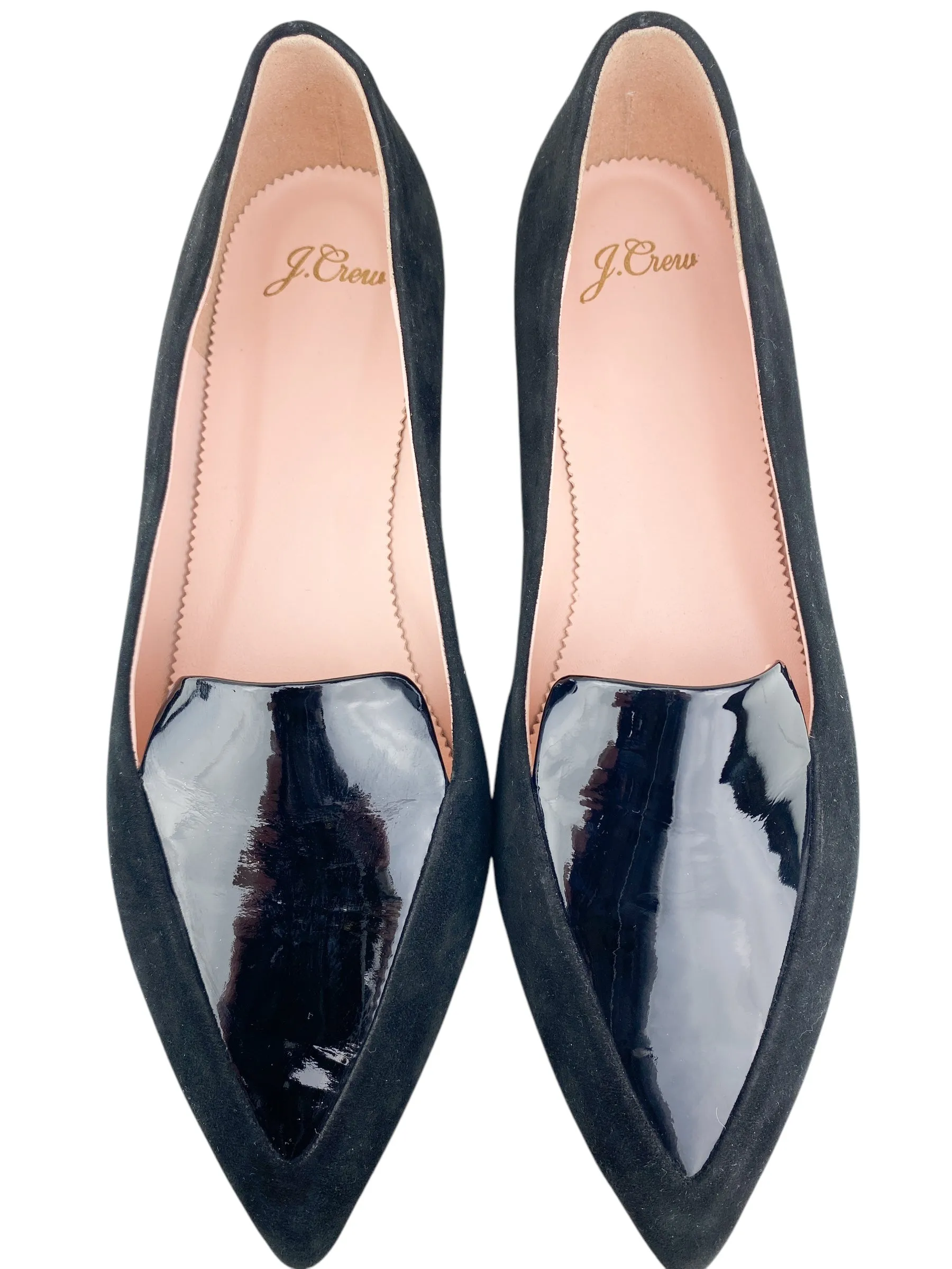 J. Crew Women's Gwen Patent Suede Loafer Flat Black Size 10 Weejun Loafers