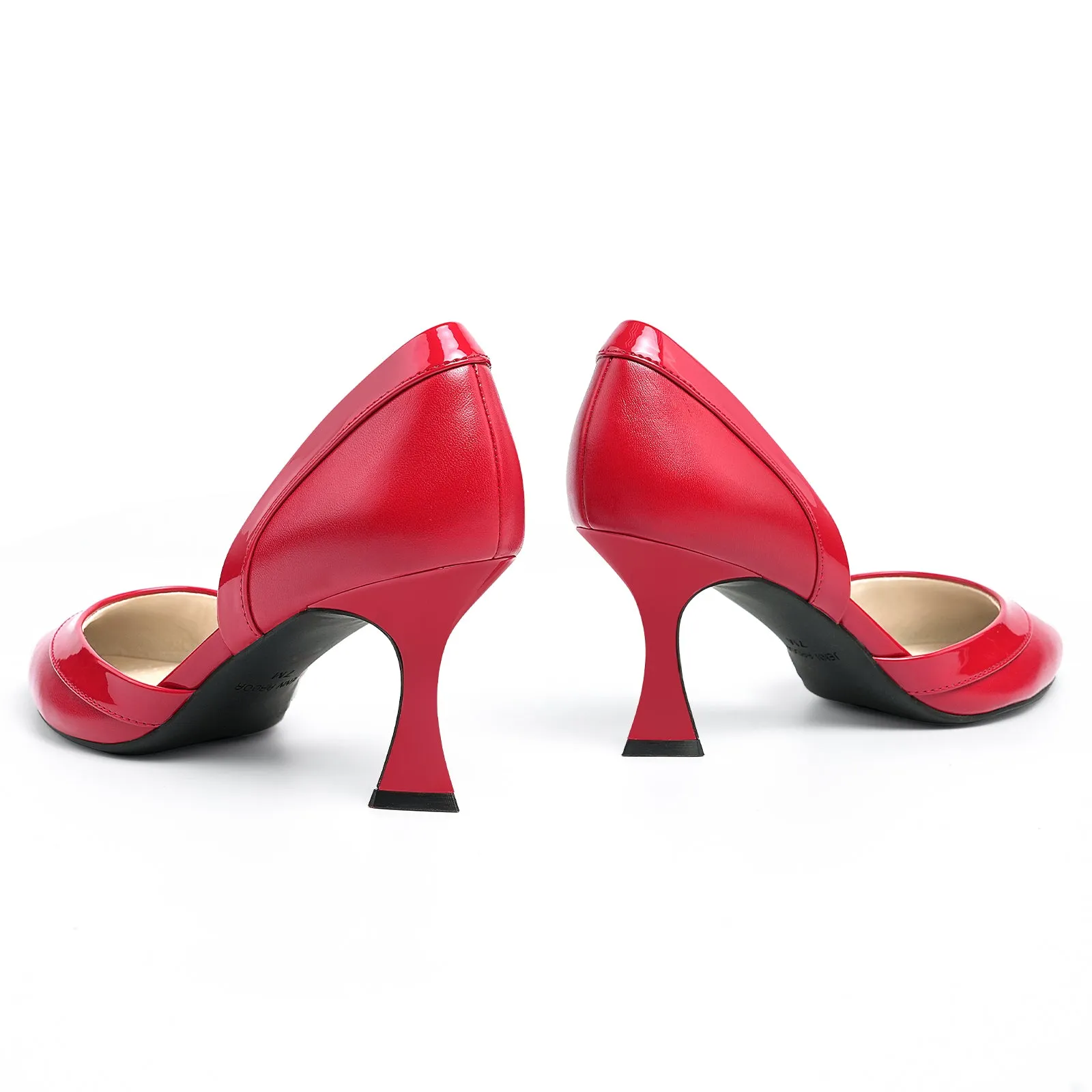 Sandals Hide Toes JENN ARDOR Women's Pumps Low Heels Pointed Closed Toe Kitten Dress Shoes for Women Comfortable Stiletto Heeled Sandals Classic Wedding Party D'Orsay Work Pumps