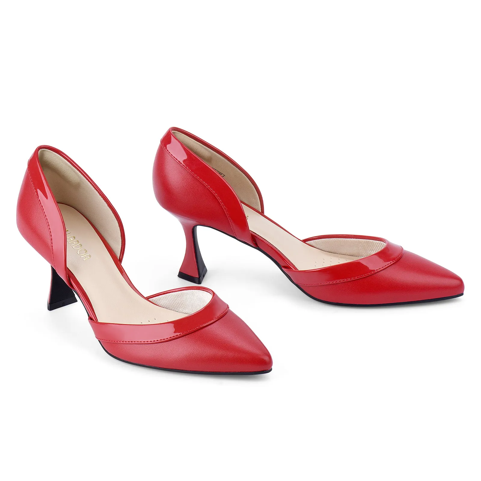 Raramuri Sandals JENN ARDOR Women's Pumps Low Heels Pointed Closed Toe Kitten Dress Shoes for Women Comfortable Stiletto Heeled Sandals Classic Wedding Party D'Orsay Work Pumps