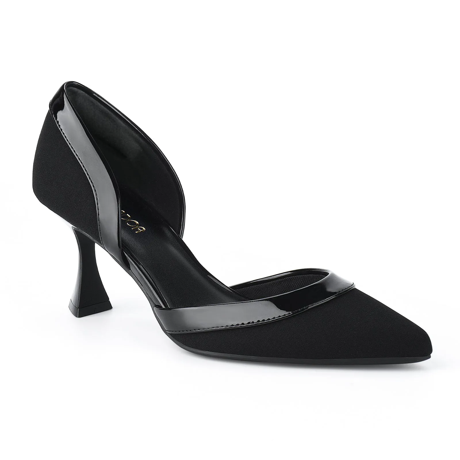 Comfortable Sandals For Work JENN ARDOR Women's Pumps Low Heels Pointed Closed Toe Kitten Dress Shoes for Women Comfortable Stiletto Heeled Sandals Classic Wedding Party D'Orsay Work Pumps