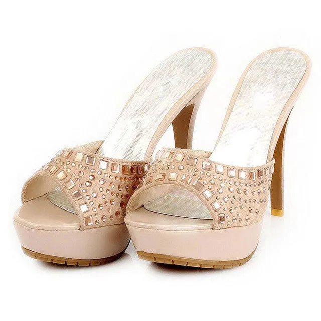 Best Eco Friendly Flip Flops Women Thin High Heel Sandals Brand Fashion Lady Dress Leopard Sexy Platform Party Shoes Slippers Female Flip Flops PB00043