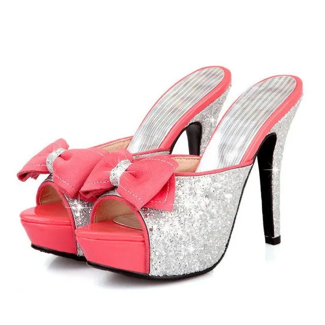 Sponge Like Flip Flops Women Thin High Heel Sandals Brand Fashion Lady Dress Leopard Sexy Platform Party Shoes Slippers Female Flip Flops PB00043