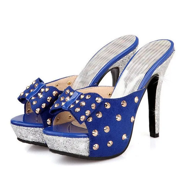 Women Thin High Heel Sandals Brand Fashion Lady Dress Leopard Sexy Platform Party Shoes Slippers Female Flip Flops PB00043 Best Supporting Flip Flops