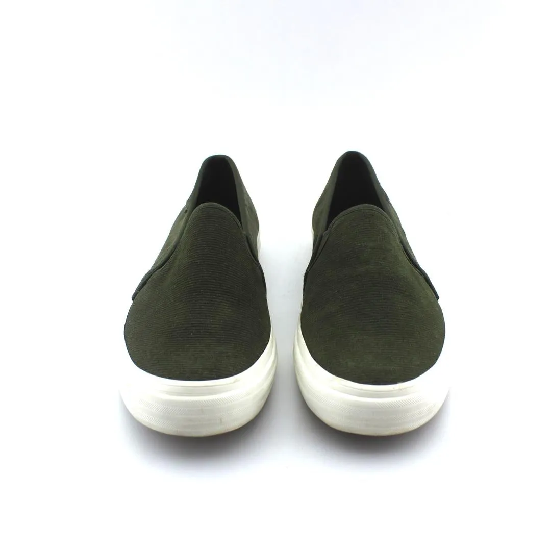 Heels To Flats Shoes KEDS DOUBLE DECKER SUEDE GREEN SHOES