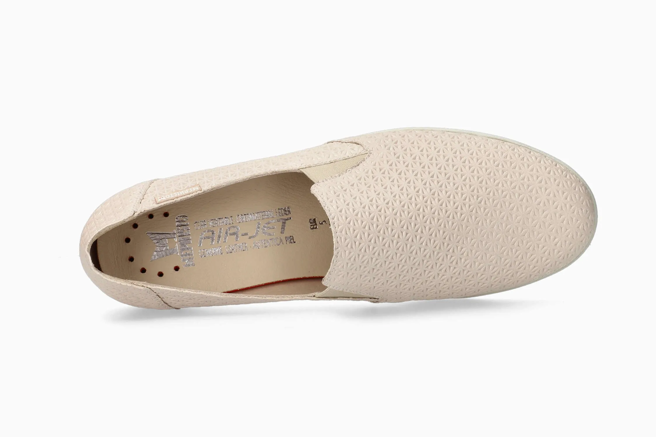 Classic Slip-on Checkerboard Shoe Korie - Nude