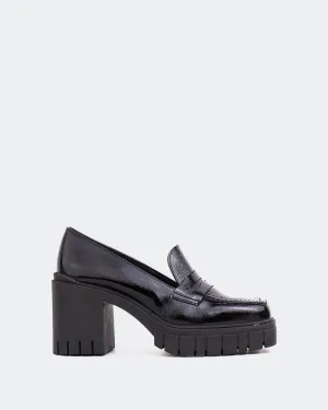 Hugo Black Naplack Loafers And Slacks