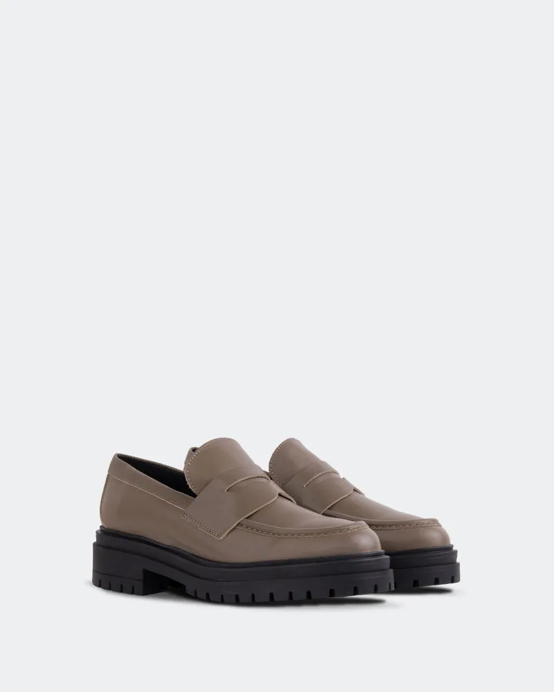 Leissa Taupe Leather Eckhaus Latta Loafers