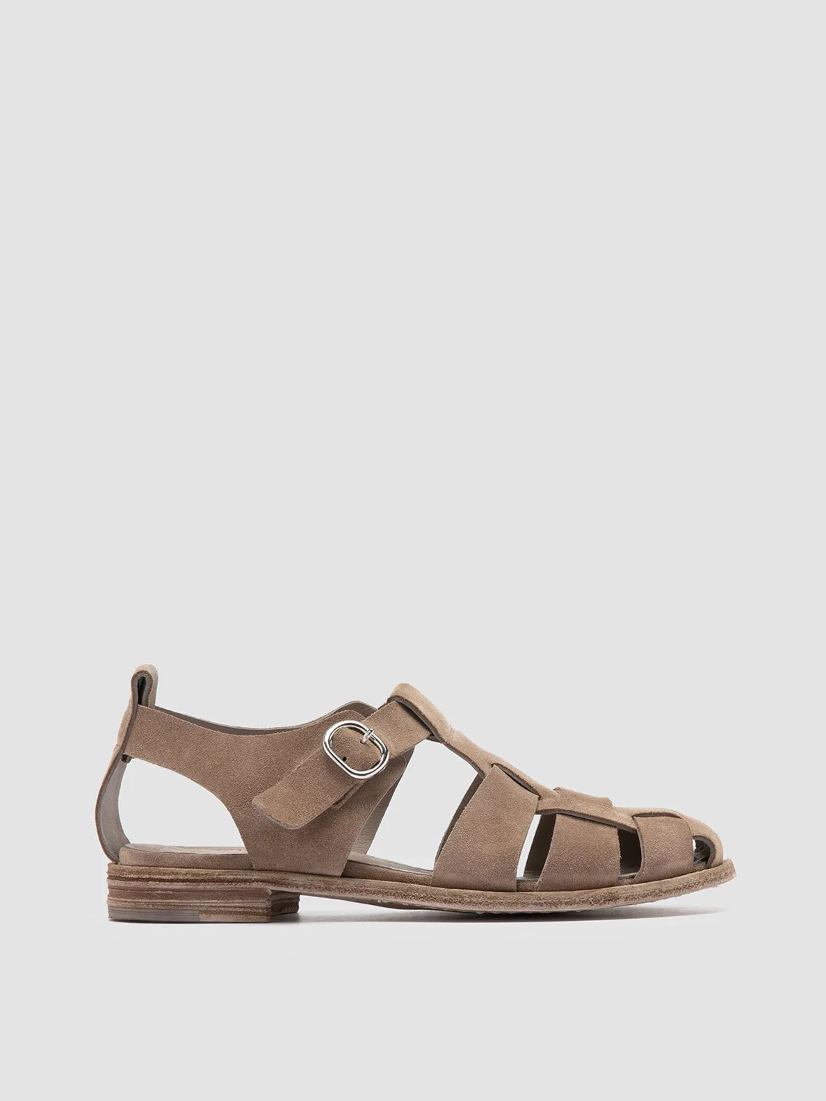 LEXIKON 536 - Taupe Suede Sandals Sandals St. Lucia Grande