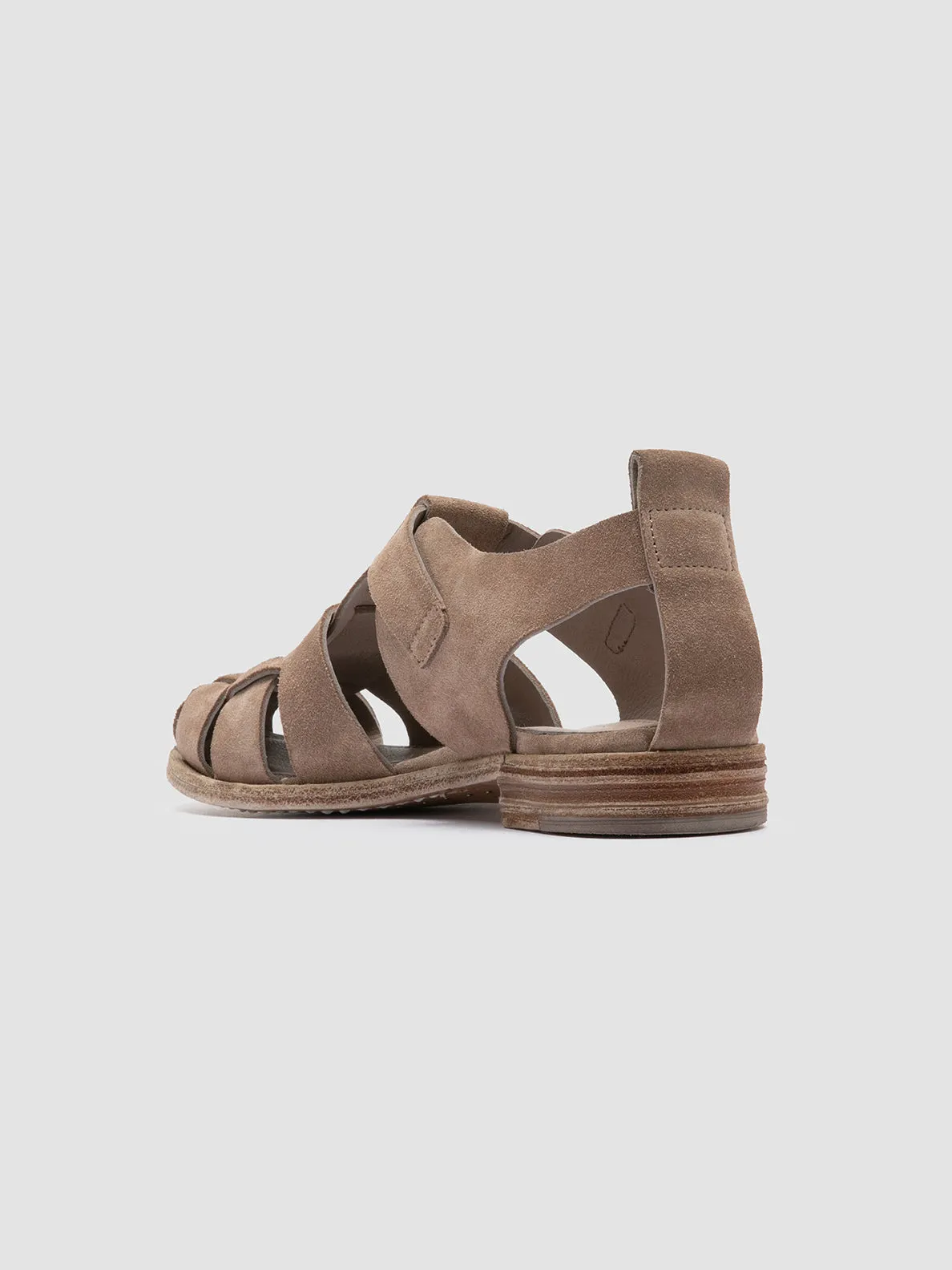Sandals In Leather LEXIKON 536 - Taupe Suede Sandals