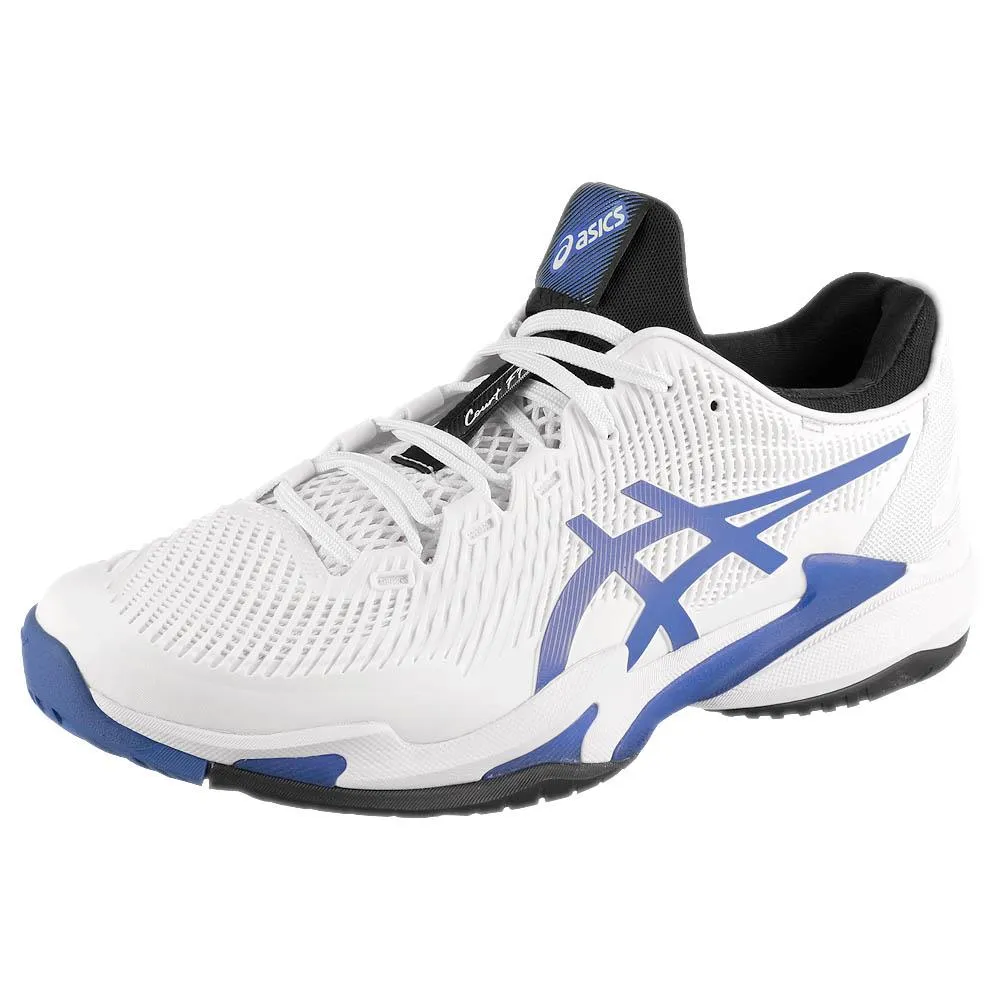 Bargain Asics Running Shoes Asics Men's Court FF 3 - White/Sapphire