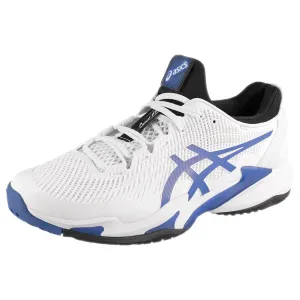 Asics Men's Court FF 3 - White/Sapphire Asics Footy Shoes