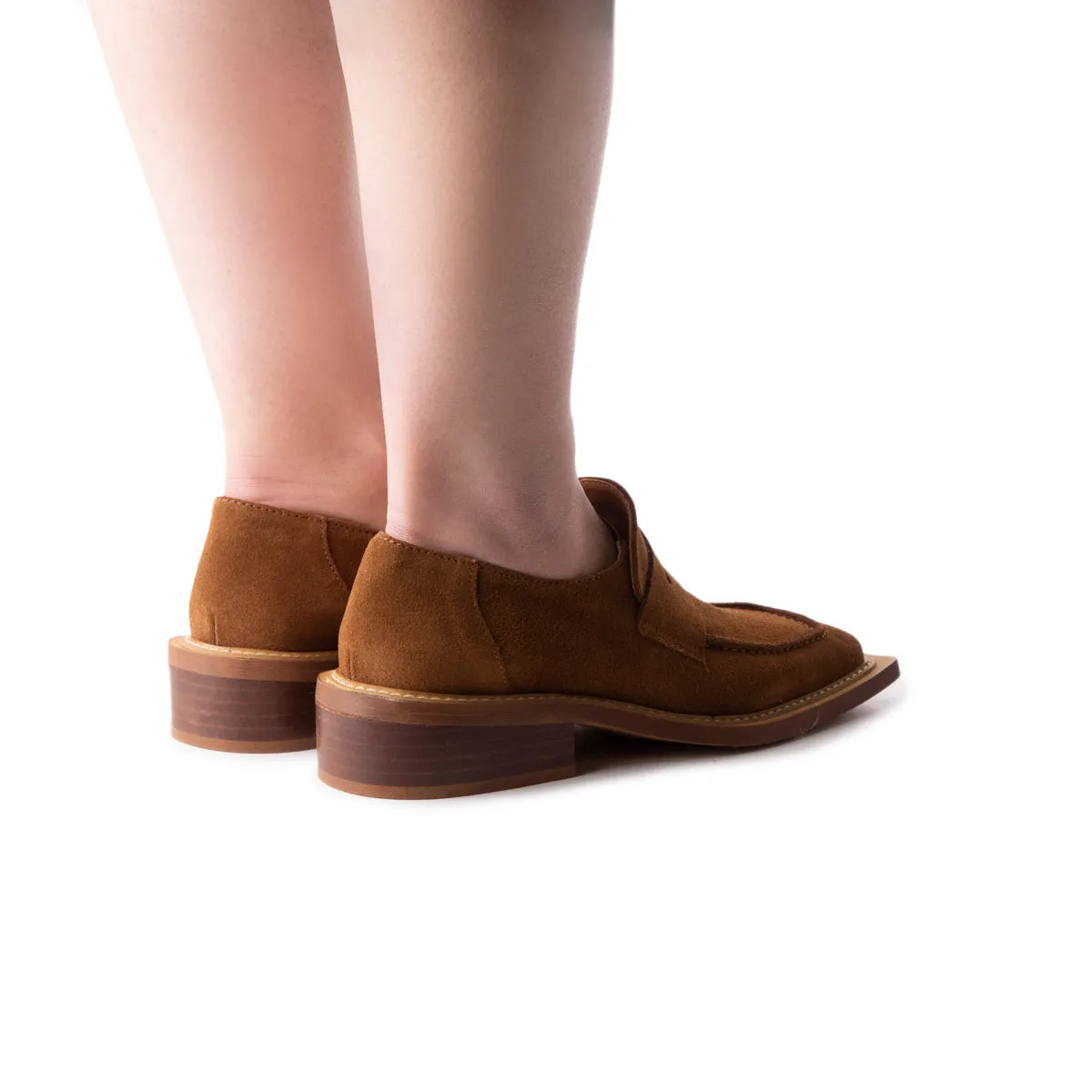 Malaya Tan Suede Gravis Loafers
