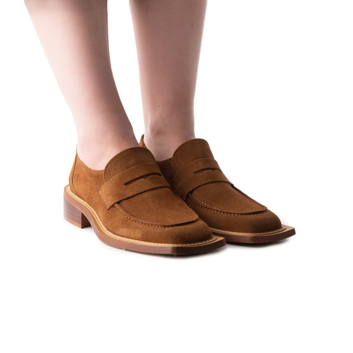 Designer Loafers Sale Malaya Tan Suede