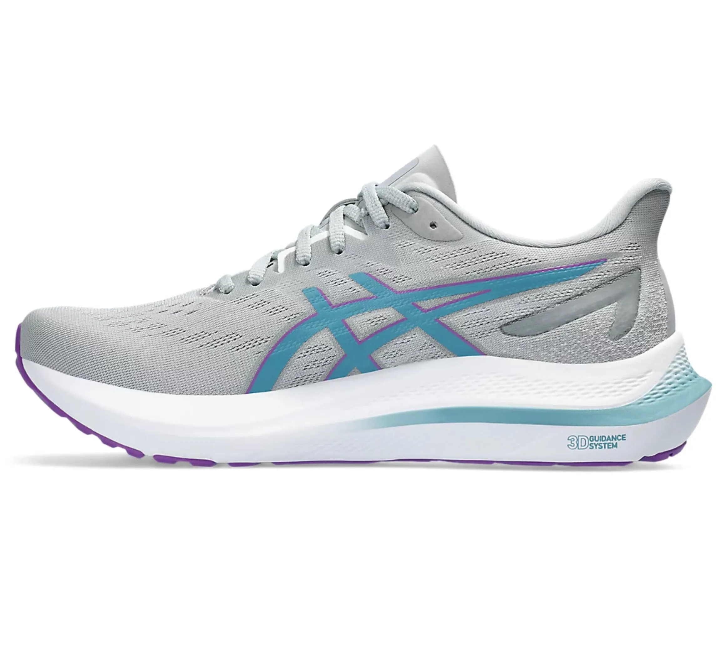 Asics GT-2000 12 Sports Running Shoes Piedmont Grey/Gris Blue - 1012B506 Asics Running Shoes Size 6.5