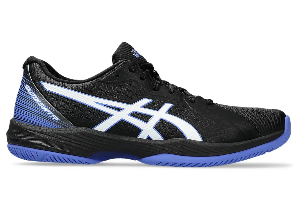 Asics Men's SOLUTION SWIFT FF Tennis Shoes in Black/Sapphire Asics Running Shoes Plantar Fasciitis