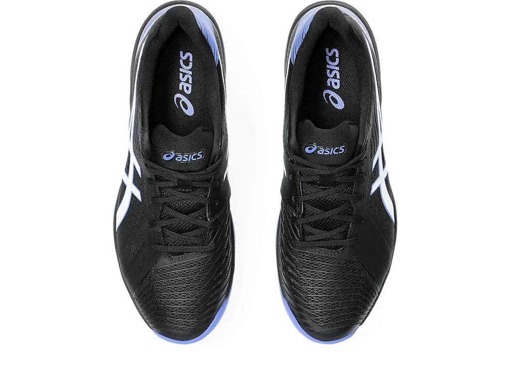 Underpronation Shoes Asics Asics Men's SOLUTION SWIFT FF Tennis Shoes in Black/Sapphire