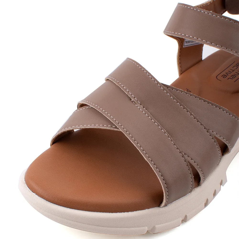 Sandals Huts Over The Water camel active Women Harley Slip-On Sandal - 782303-DZ01SV-12-GREY