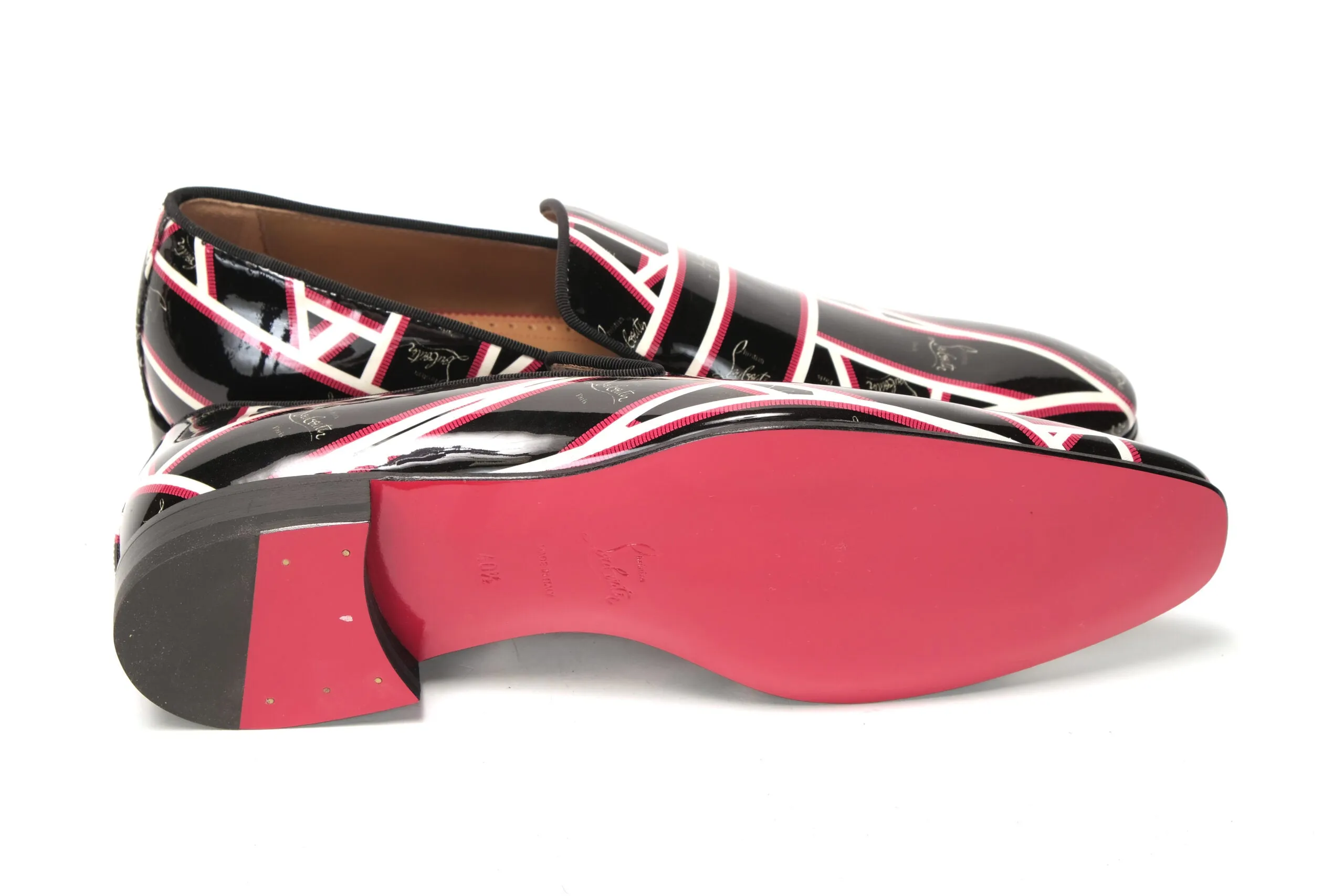 Christian Louboutin Multicolor Dandelion Flat Patent Shoes Keen Loafers