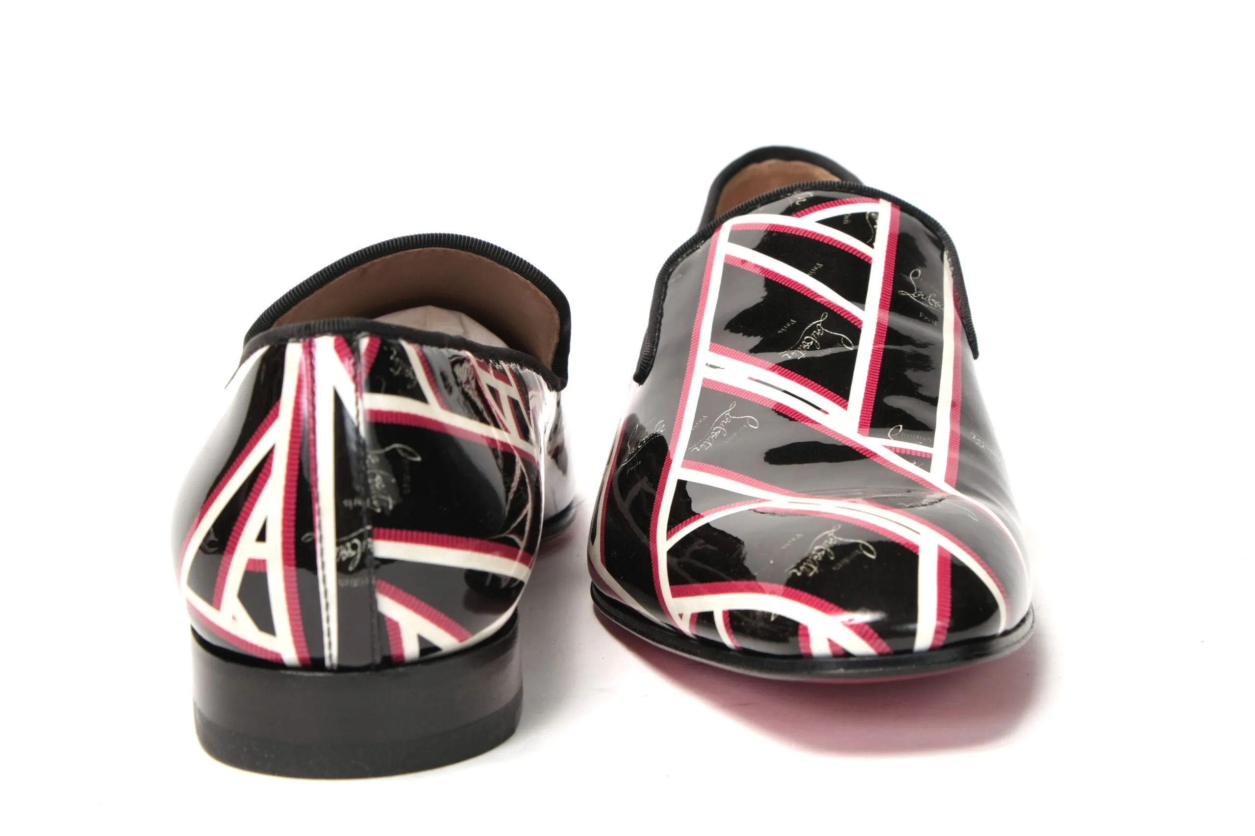 Loafers Driving Shoes Christian Louboutin Multicolor Dandelion Flat Patent Shoes