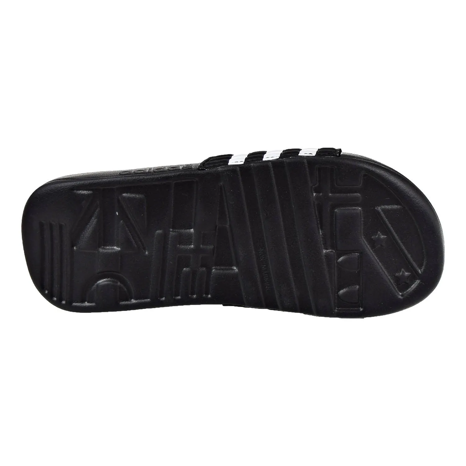 Gold Slides Adidas Adissage Men's Sandals Black/Black/White