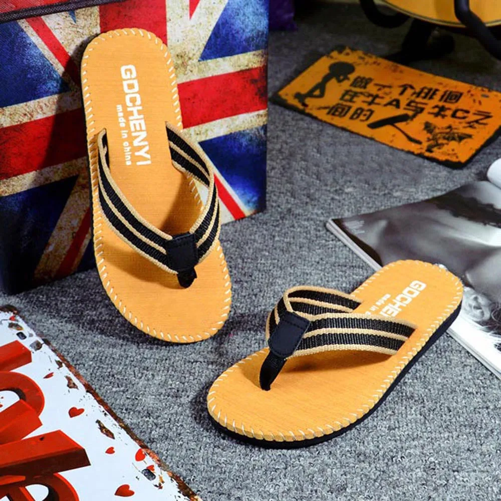 Men Summer Flip Flops Shoes Sandals Male Slipper Flip-flops Poolside Sandals