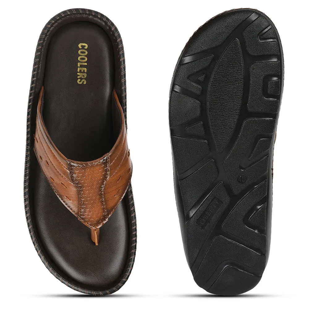 Coolers By Liberty Men VCL-13 Tan Casual Slipper Lady Slippers Orchids