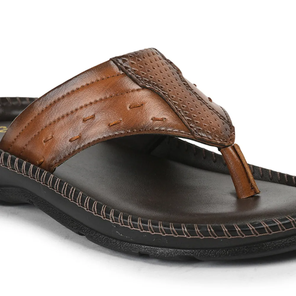 By Burree Slippers Coolers By Liberty Men VCL-13 Tan Casual Slipper