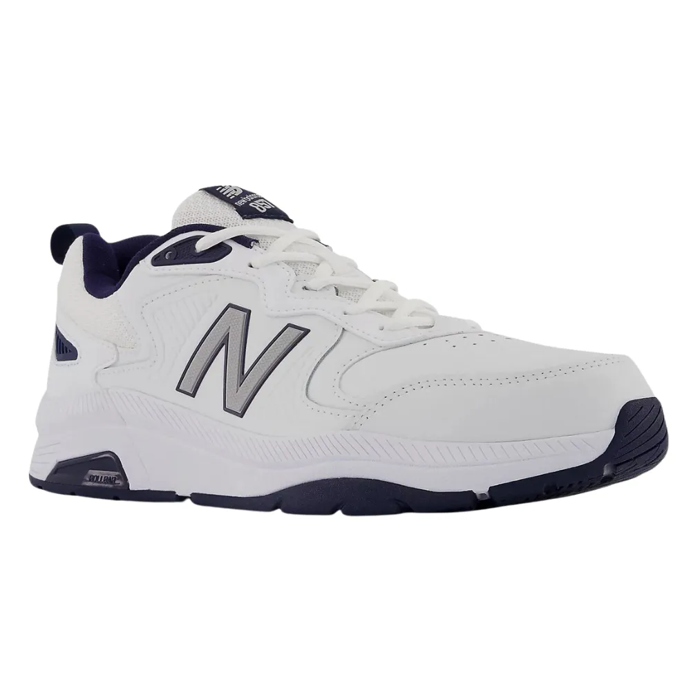Heavy Duty Laces For Work Boots New Balance MX857V3 White/Navy/Rain Cloud Athletic Shoe (Men's)