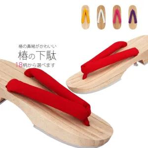 Flip Flops Recycled Materials Meetlife Women Japanese Geta Clogs Traditional Samurai Solid Yukata Crude Wooden Flip Flops Toe Shoes Oriental Sandals Slippers