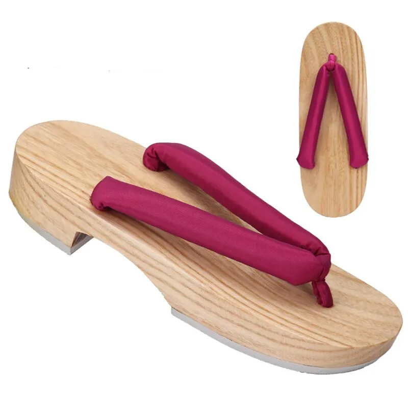 Jk Flip Flop With Truth Table Meetlife Women Japanese Geta Clogs Traditional Samurai Solid Yukata Crude Wooden Flip Flops Toe Shoes Oriental Sandals Slippers
