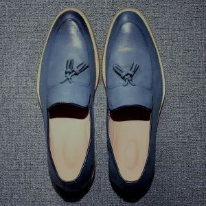 Casual Tassel Loafers Men Loafers Genuine Leather Casual Shoes Men Flats Oxford Shoes For Men Driving Shoes EPP165