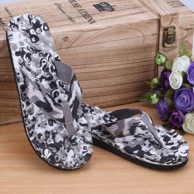 Men Summer Camouflage Flip Flops Shoes Sandals Slipper indoor & outdoor Spring Sandals