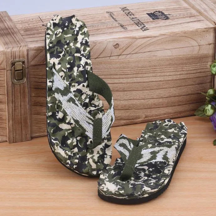 Evil Eye Sandals Men Summer Camouflage Flip Flops Shoes Sandals Slipper indoor & outdoor