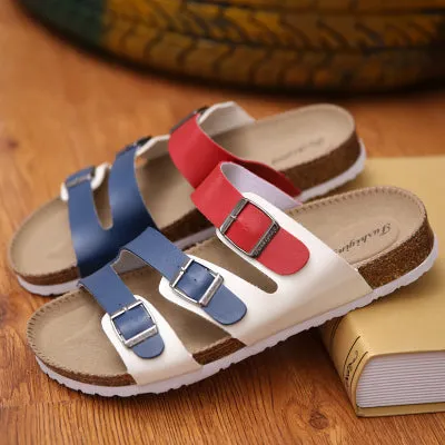 Men summer shoes plus size 35-46 leisure cork slippers fashion couple slippers flip-flops comfortable footwear a3 Made In America Slippers