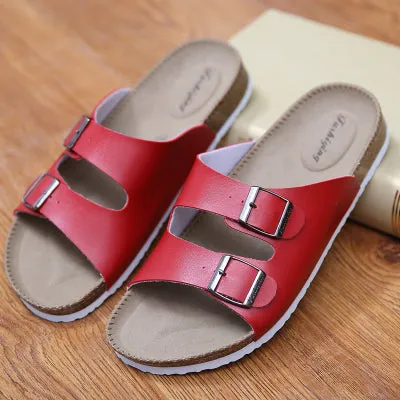 Couple Slippers Men summer shoes plus size 35-46 leisure cork slippers fashion couple slippers flip-flops comfortable footwear a3