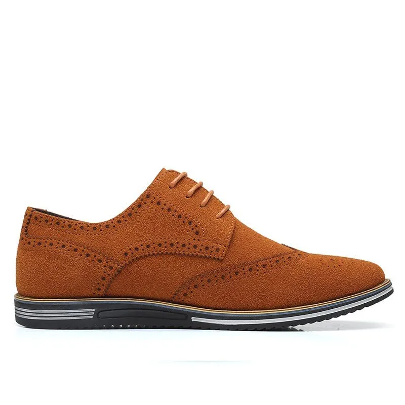Nicks Work Boots Men's Casual Wingtip Office Walking Derby Shoes