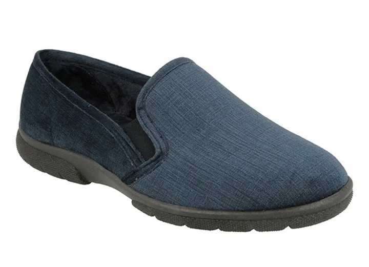 Mens Extra Wide Fit DB Kendal Slip On Slippers Giant Slippers