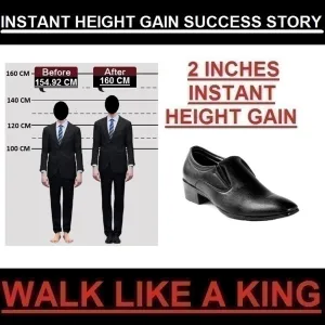 Men's Height Increasing Slip-on Work Wear Shoes Socks For Sandals