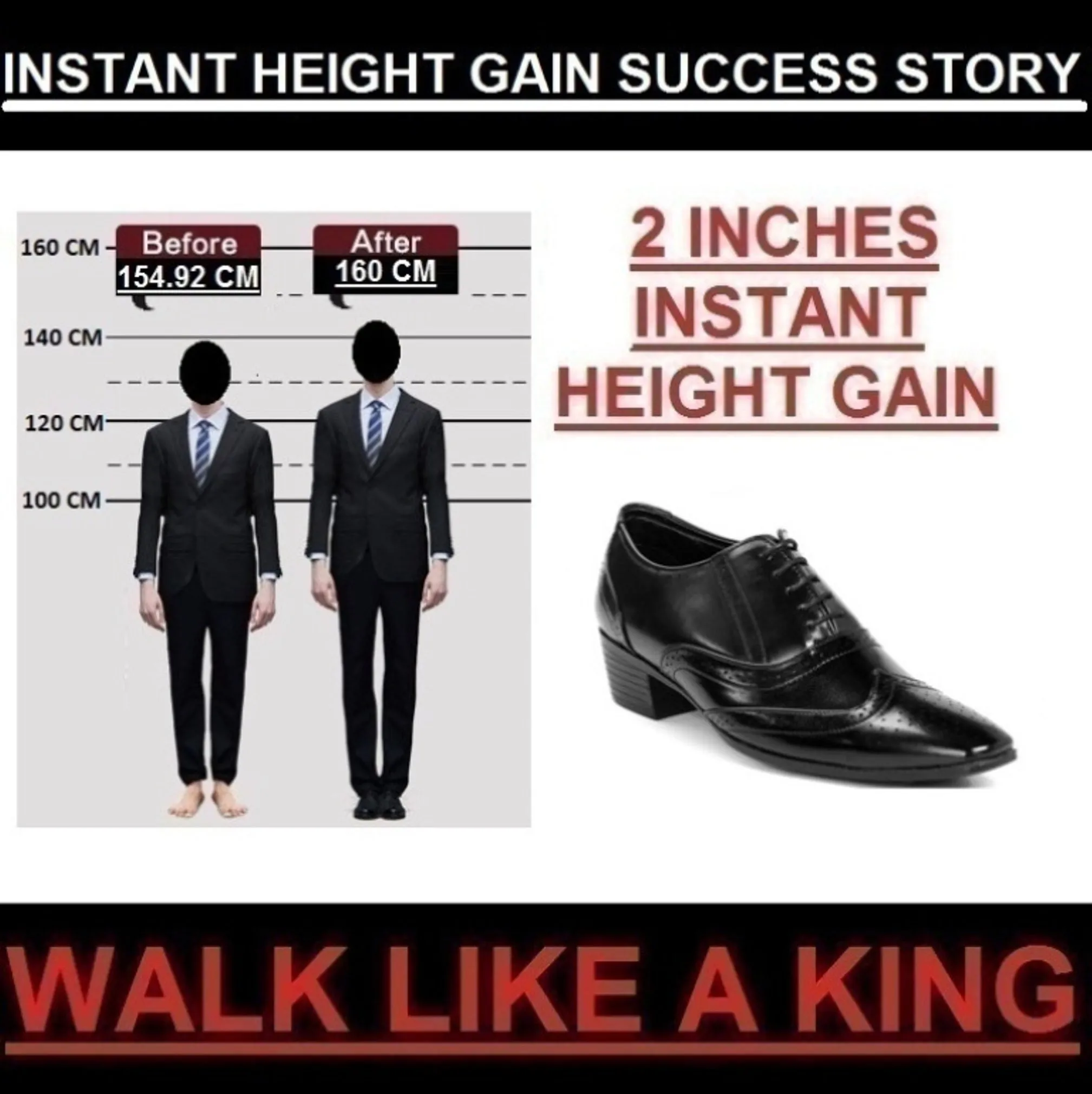 Comfortable And Pretty Sandals Men's Height Increasing Wedding Wear Brogue Lac-up Shoes