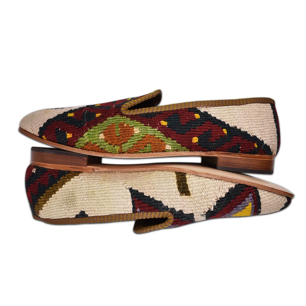 Silver Metallic Loafers Men's Kilim Loafers size 13