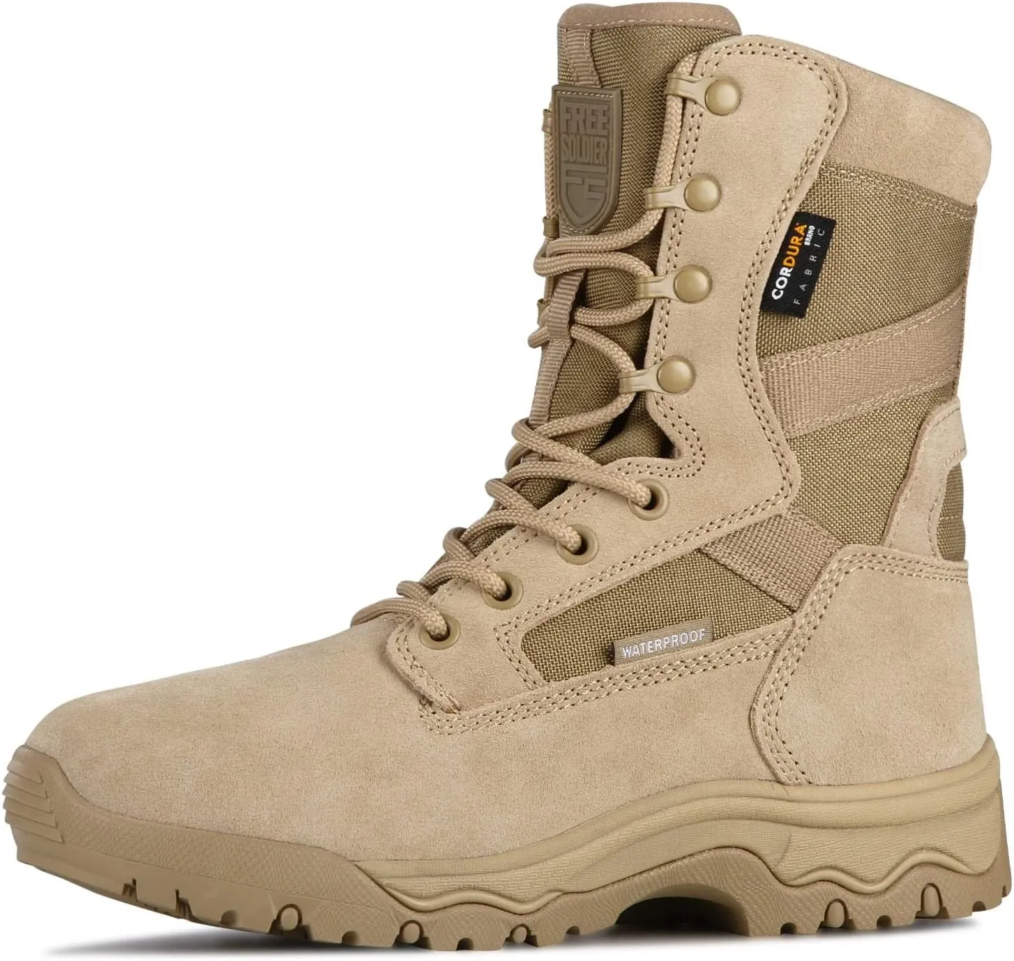 1200 Gram Insulated Work Boots Men's Lightweight Combat Boots Durable Suede Leather Military Work Boots