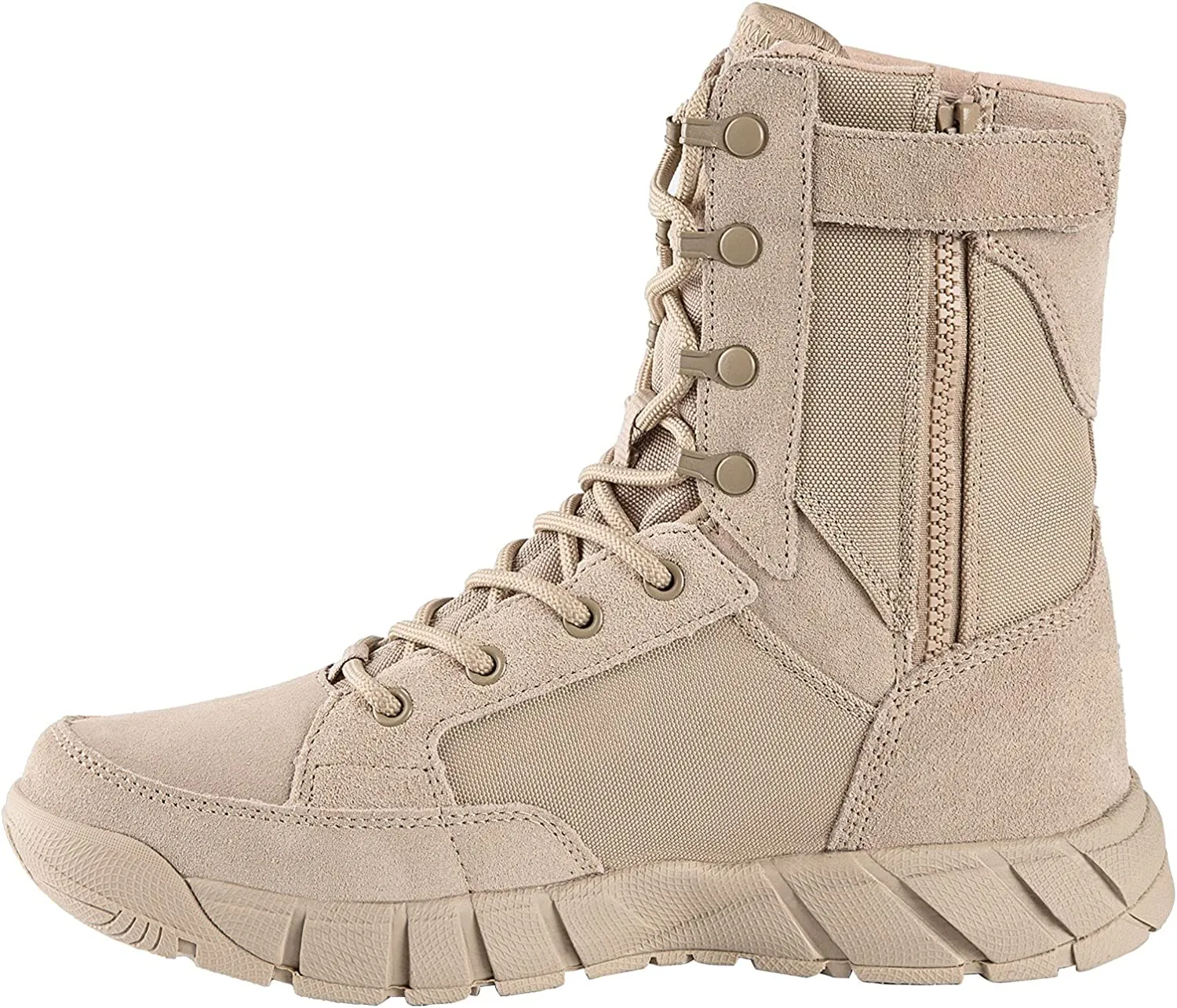 Work Boots 8.5 Men's Lightweight Combat Boots Durable Suede Leather Military Work Boots